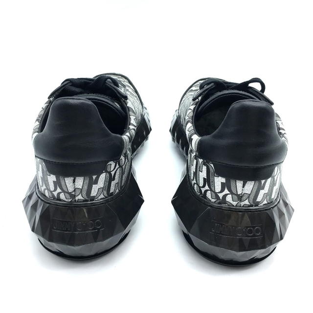 Jimmy Choo UNUSED Jimmy Choo Diamond 20SS 193 Shoes Sneakers Leather Silver x Black - view 2