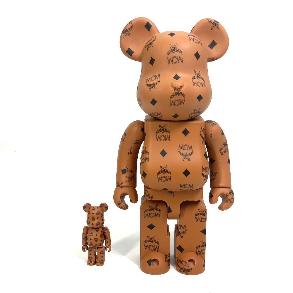 MCM UNUSED MCM Vicetos Bearbrick BE@RBRICK 100% & 400% 2 set figure doll stuffed toy