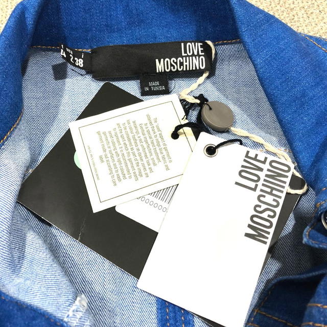 Moschino UNUSED MOSCHINO Sleeveless Denim Jumpsuit Romper Blue - view 3