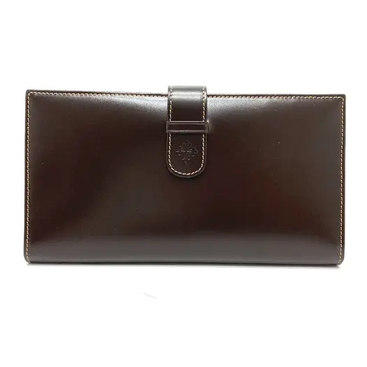 Buy UNUSED Patek Philippe logo Novelty Two fold Travel case Brown at Sasom – Authentic and Ready to Ship
