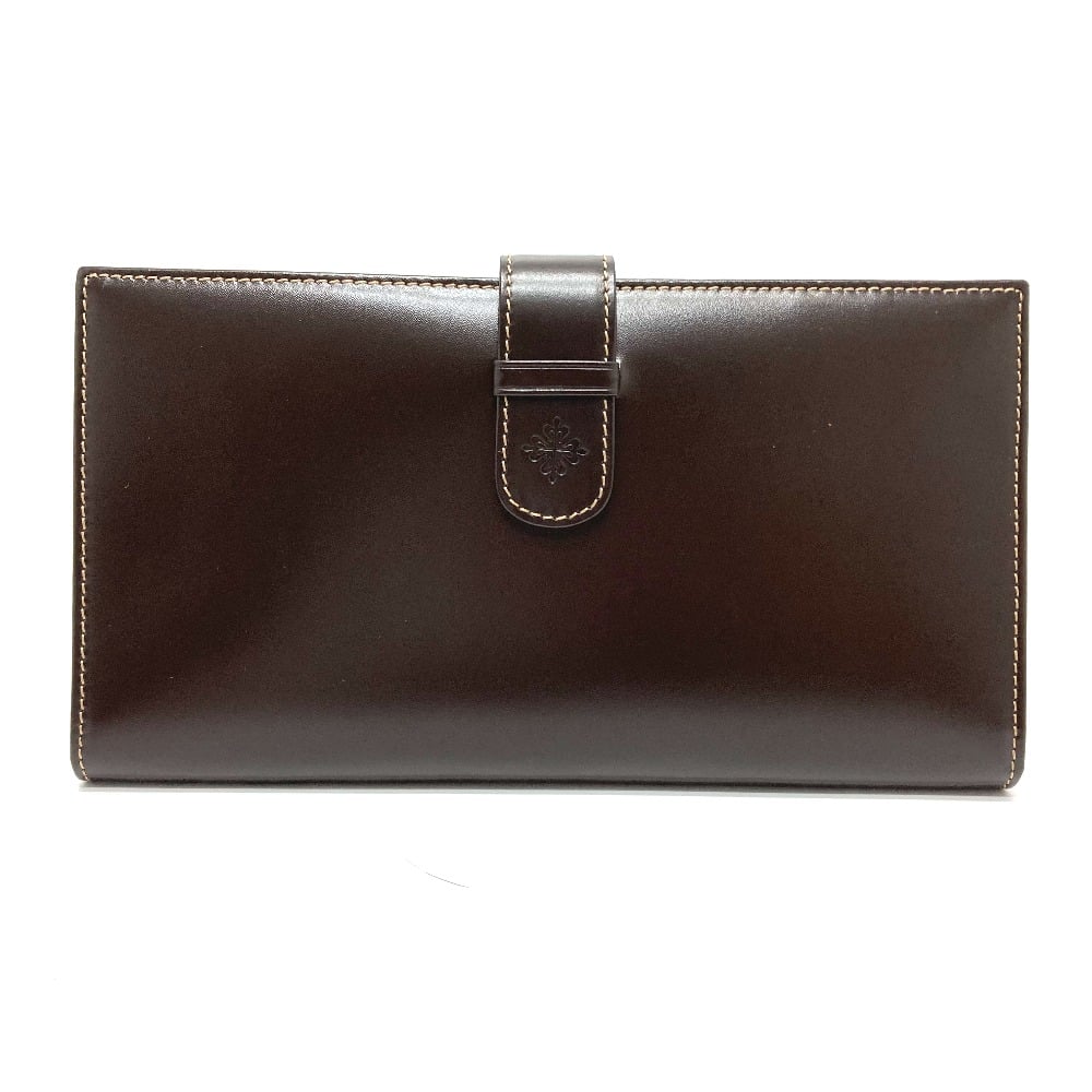Patek Philippe UNUSED Patek Philippe logo Novelty Two fold Travel case Brown