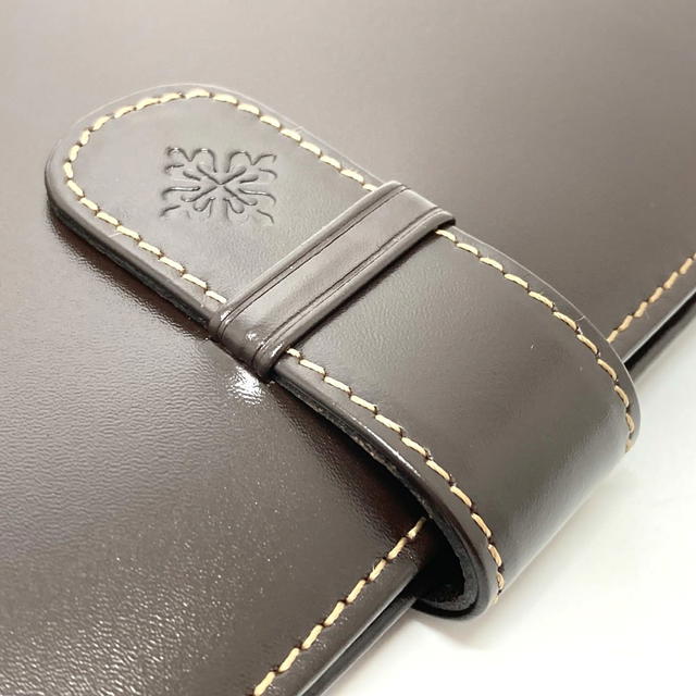 Patek Philippe UNUSED Patek Philippe logo Novelty Two fold Travel case Brown - view 4