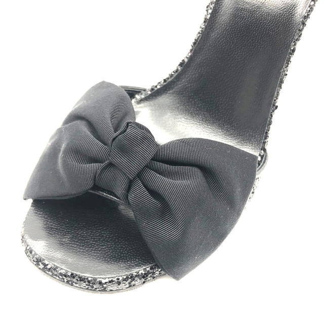 Saint Laurent UNUSED SAINT LAURENT PARIS Ribbon motif Grister Sandals heels pumps 438805 - view 2