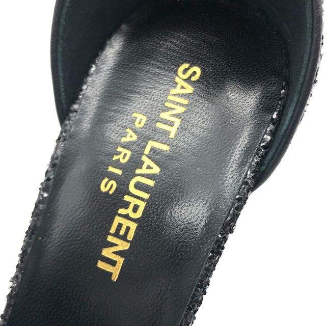 Saint Laurent UNUSED SAINT LAURENT PARIS Ribbon motif Grister Sandals heels pumps 438805 - view 3