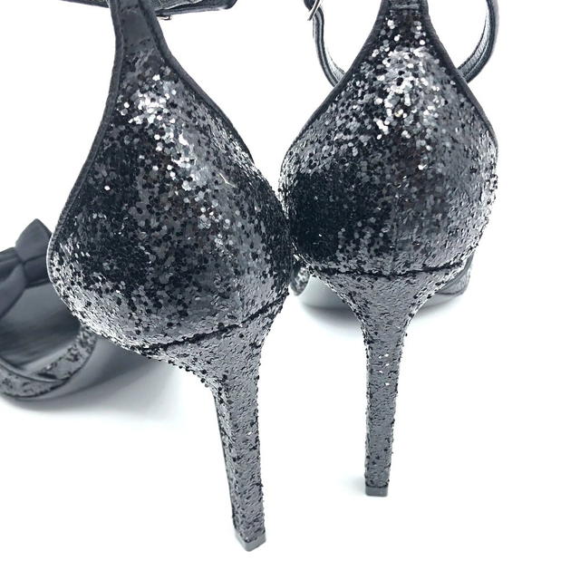 Saint Laurent UNUSED SAINT LAURENT PARIS Ribbon motif Grister Sandals heels pumps 438805 - view 4