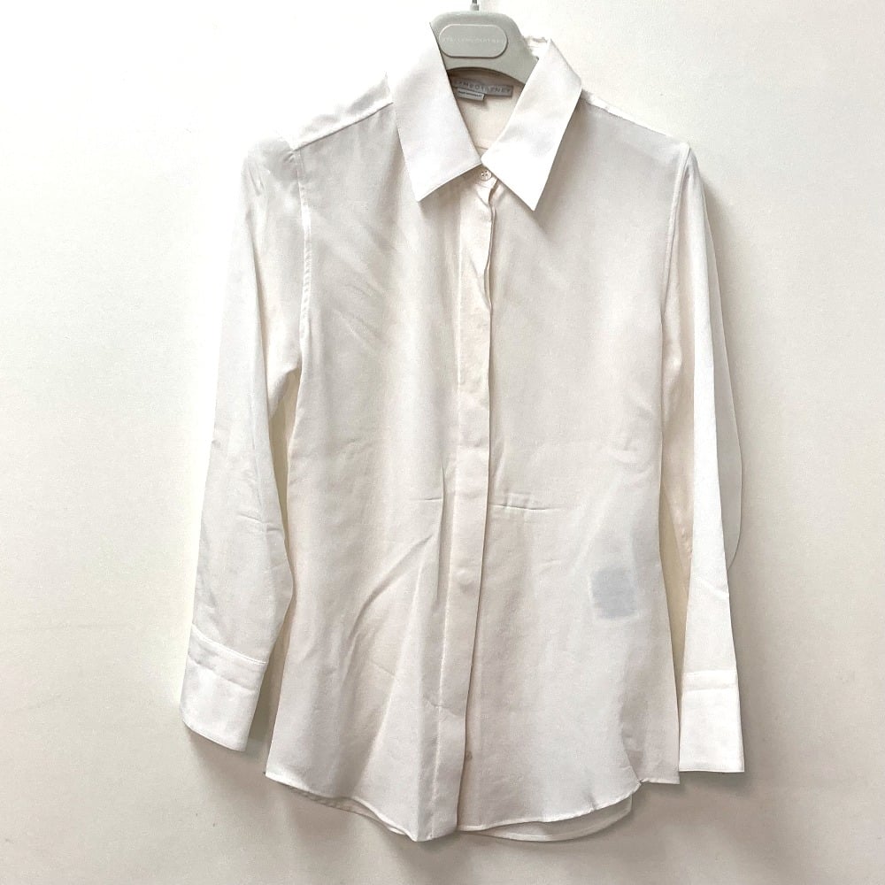 Stella Mccartney UNUSED Stella McCartney 606912 Sp Red Collar Shirt blouse Long sleeve shirt