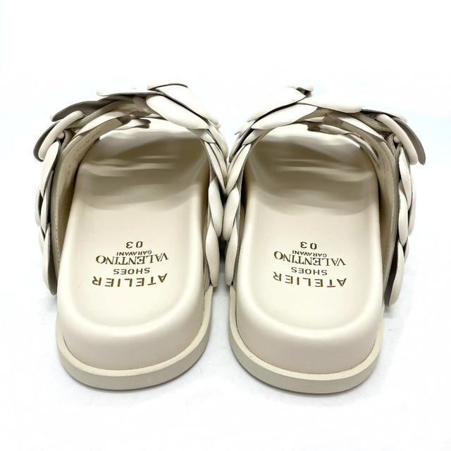 Valentino UNUSED VALENTINO Atelier Rose Edition slider Sandals White - view 3
