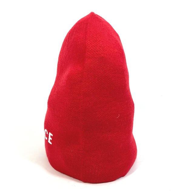 Versace UNUSED VERSACE beanie knit cap hat Beanie Bicolor Knit hat wool Red/White - view 3