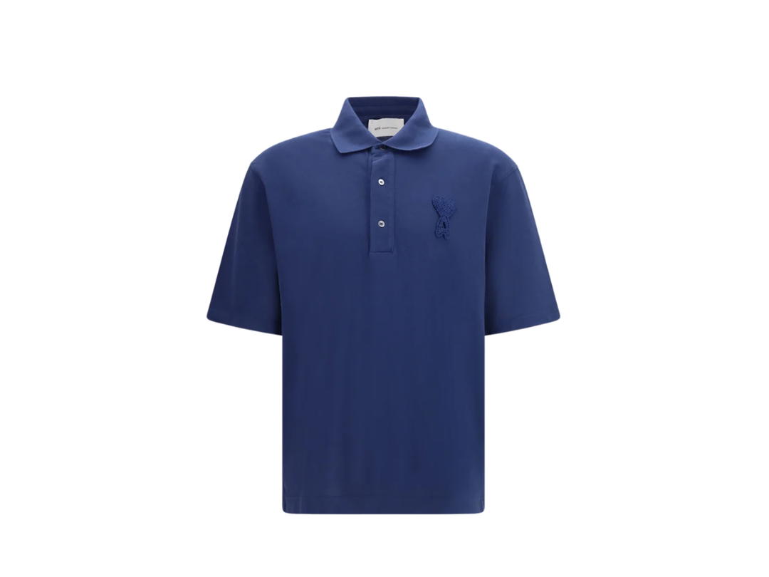 Ami Paris Ami Paris De Coeur Polo Blue