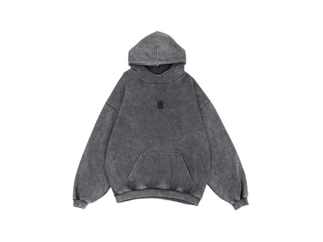 URTHE URTHE Bleached Hoodie SUPER CLASS HD Black - view 1