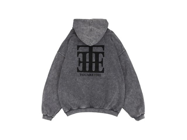 URTHE URTHE Bleached Hoodie SUPER CLASS HD Black - view 2