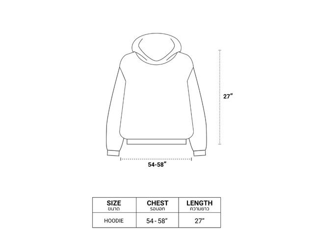 URTHE URTHE Bleached Hoodie SUPER CLASS HD Black - view 3