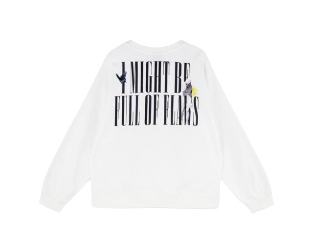 URTHE URTHE Oversized Sweater FULL OF FLAWS White - view 2