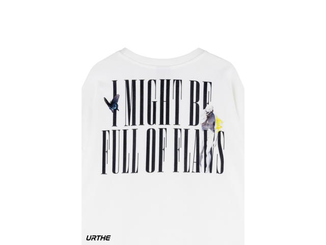URTHE URTHE Oversized Sweater FULL OF FLAWS White - view 4