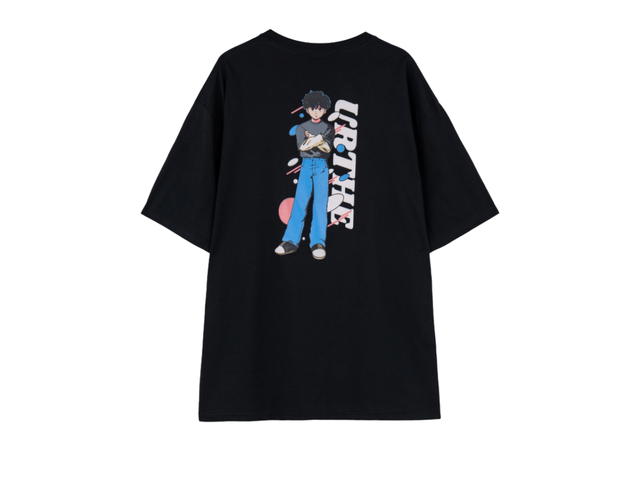 URTHE URTHE Oversized T-Shirt BOY POP Black - view 2