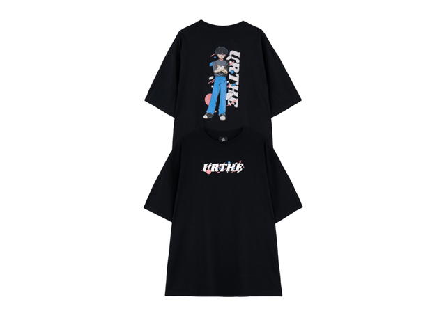URTHE URTHE Oversized T-Shirt BOY POP Black - view 3