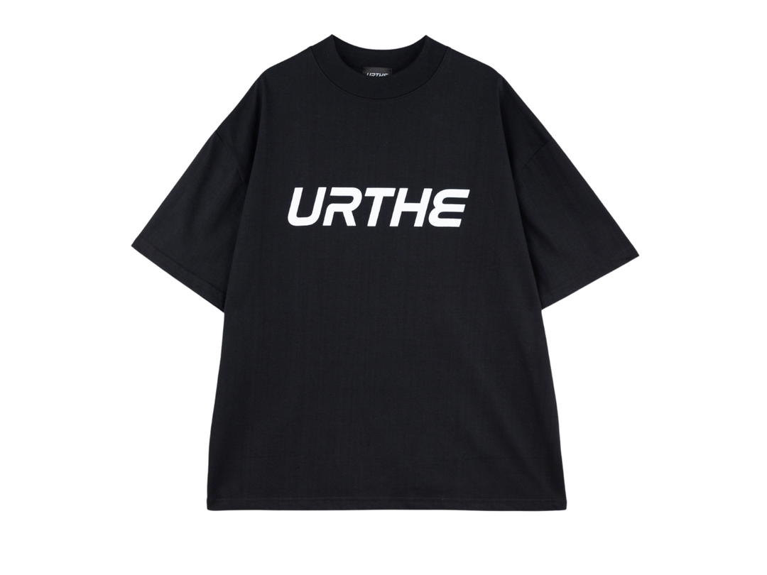 URTHE URTHE Oversized T-Shirt HIGH NECK Black