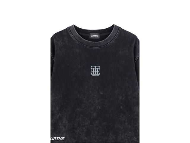 URTHE URTHE Oversized T-Shirt SUPER CLASS Black - view 3