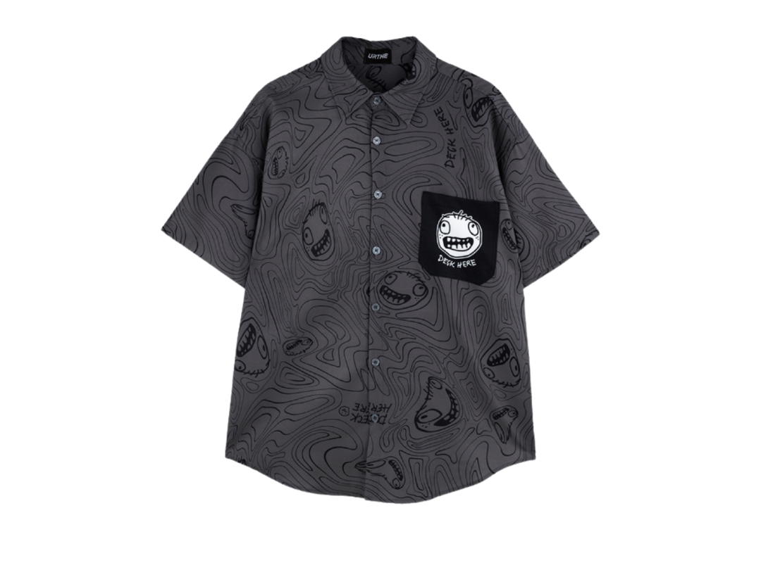 URTHE URTHE Shirt Col. DECK HERE DOPEY Grey