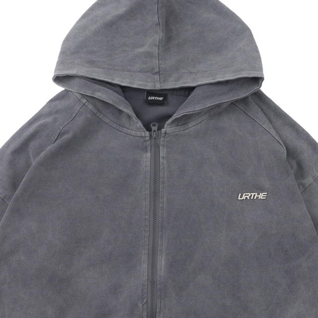 URTHE URTHE 3D METAL JK HOODIE Gray - view 3