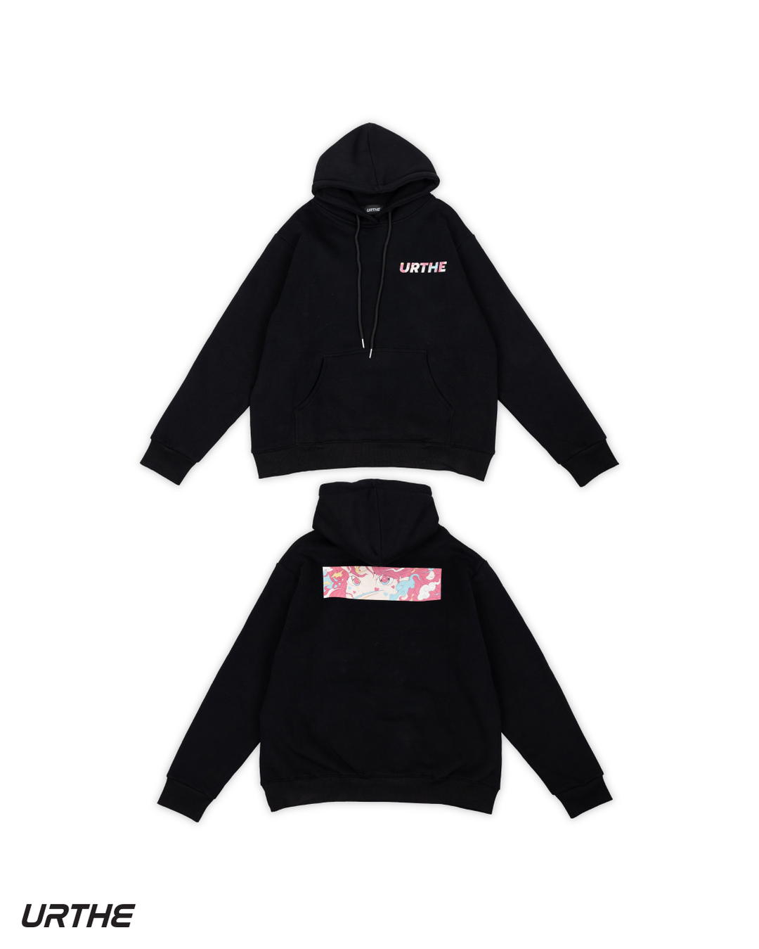 URTHE URTHE EYE ON YOU HOODIE Black