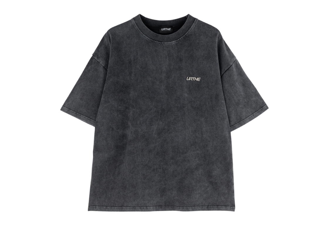 URTHE URTHE Oversize T-Shirt TS 3D METAL Black