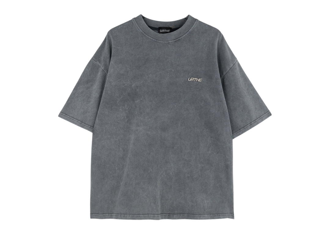 URTHE URTHE Oversize T-Shirt TS 3D METAL Gray