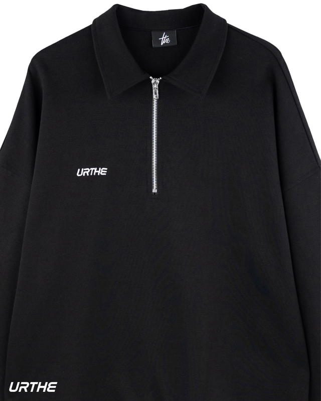 URTHE URTHE ZIP SWEATER Black - view 2