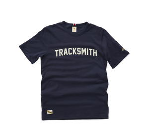 Buy Tracksmith Grayboy Tee Navy Ivory at Sasom – Authentic and Ready to Ship