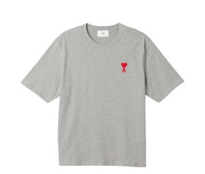 Buy AMI de Coeur T-Shirt Heather Grey at Sasom – Authentic and Ready to Ship