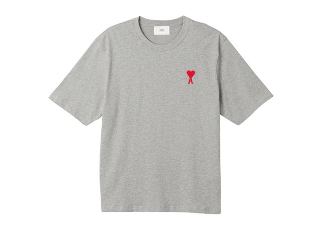 Ami Paris AMI de Coeur T-Shirt Heather Grey - view 1