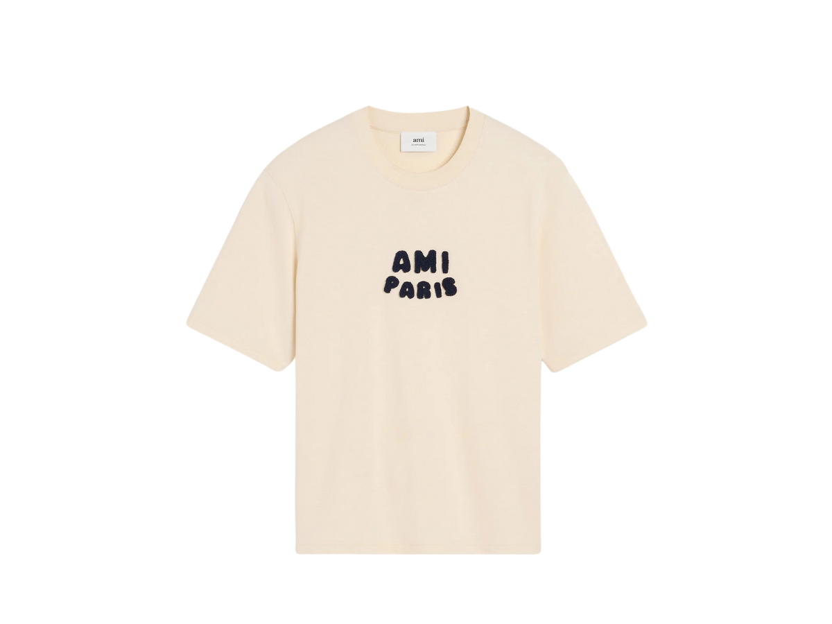 Ami Paris Ami Paris Patch T-Shirt White Cream
