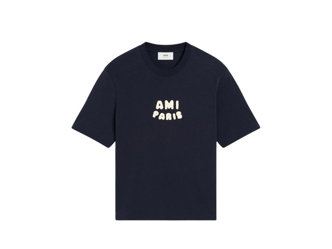 Ami Paris Ami Paris Patch T-Shirt  Navy Blue
