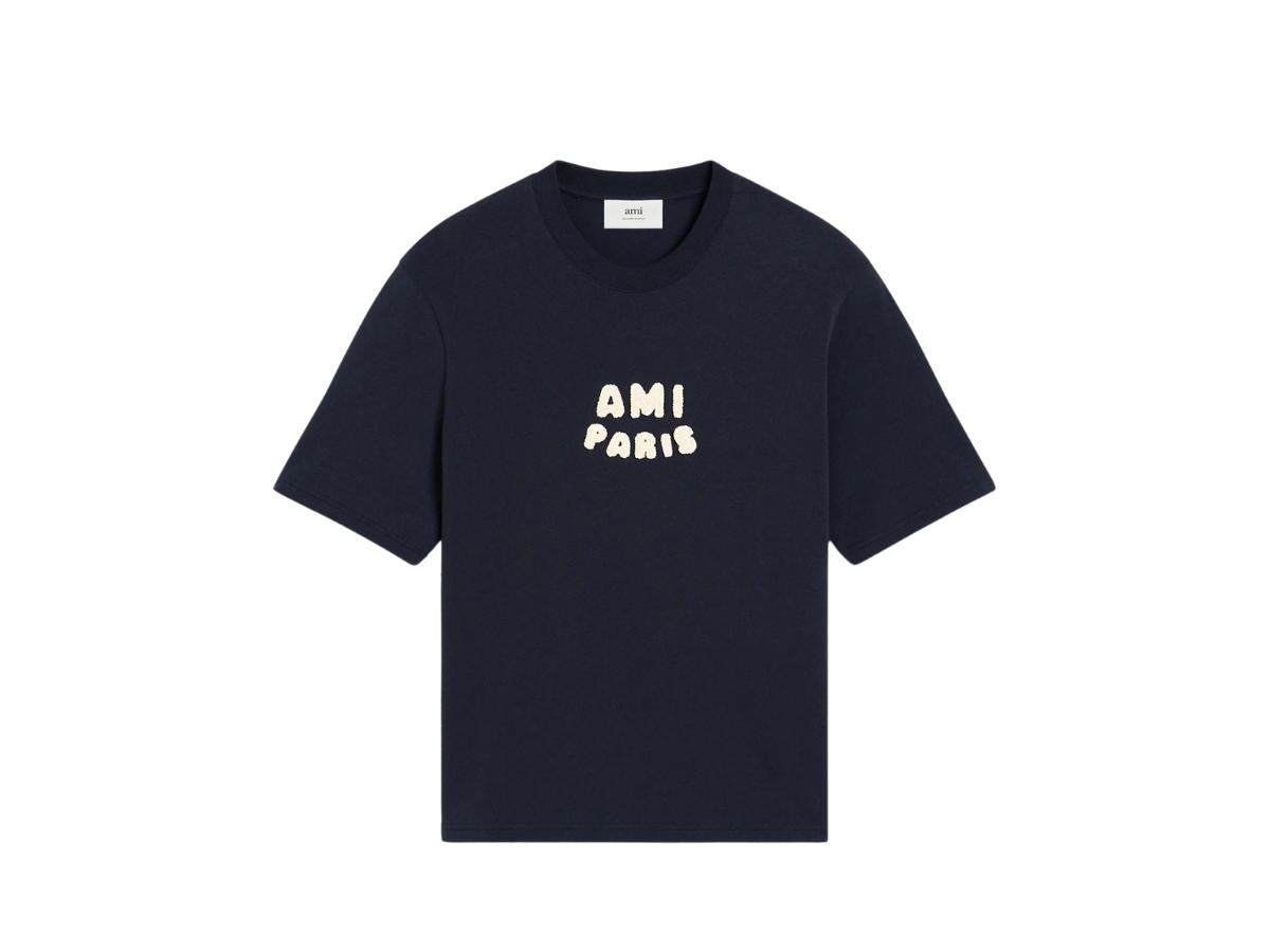 Ami Paris Ami Paris Patch T-Shirt Navy Blue