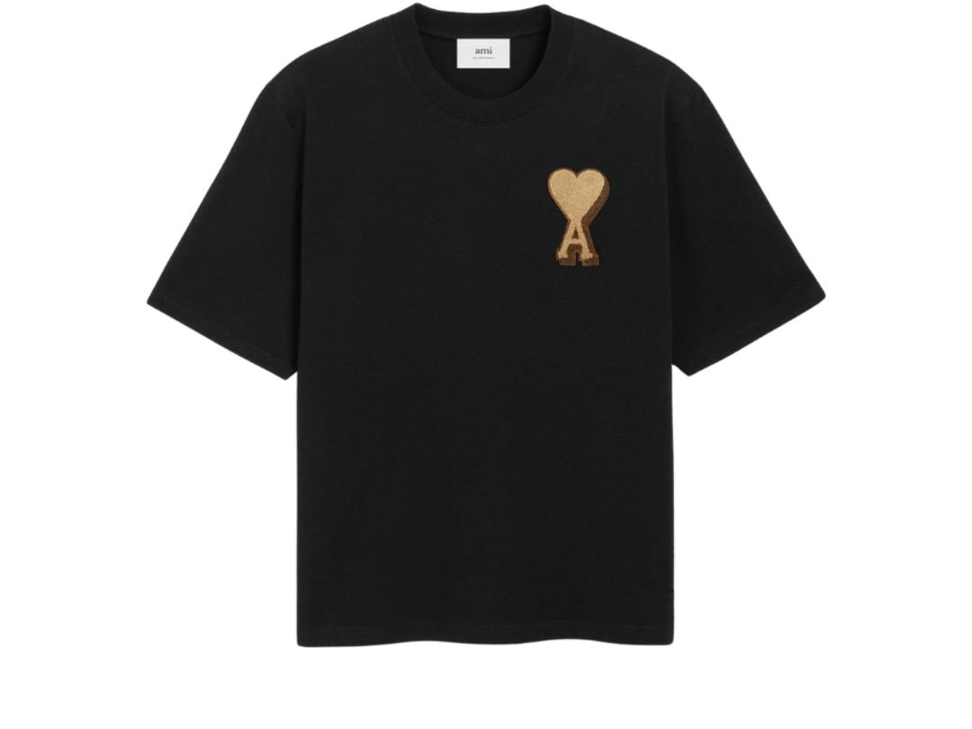 Ami Paris Ami Paris Cotton Ami de Coeur T-Shirt Black