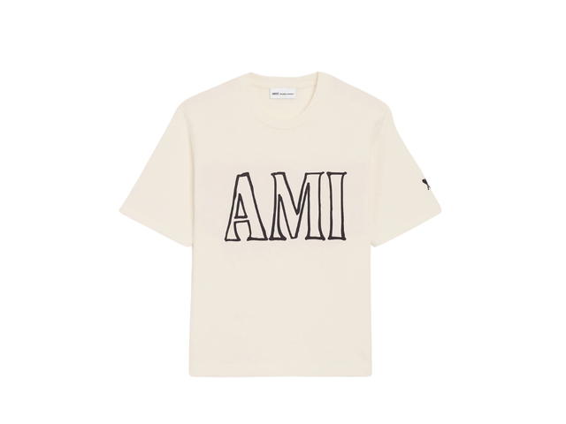 Ami Paris Ami Paris Short Sleeves T-Shirt White Cream - view 1