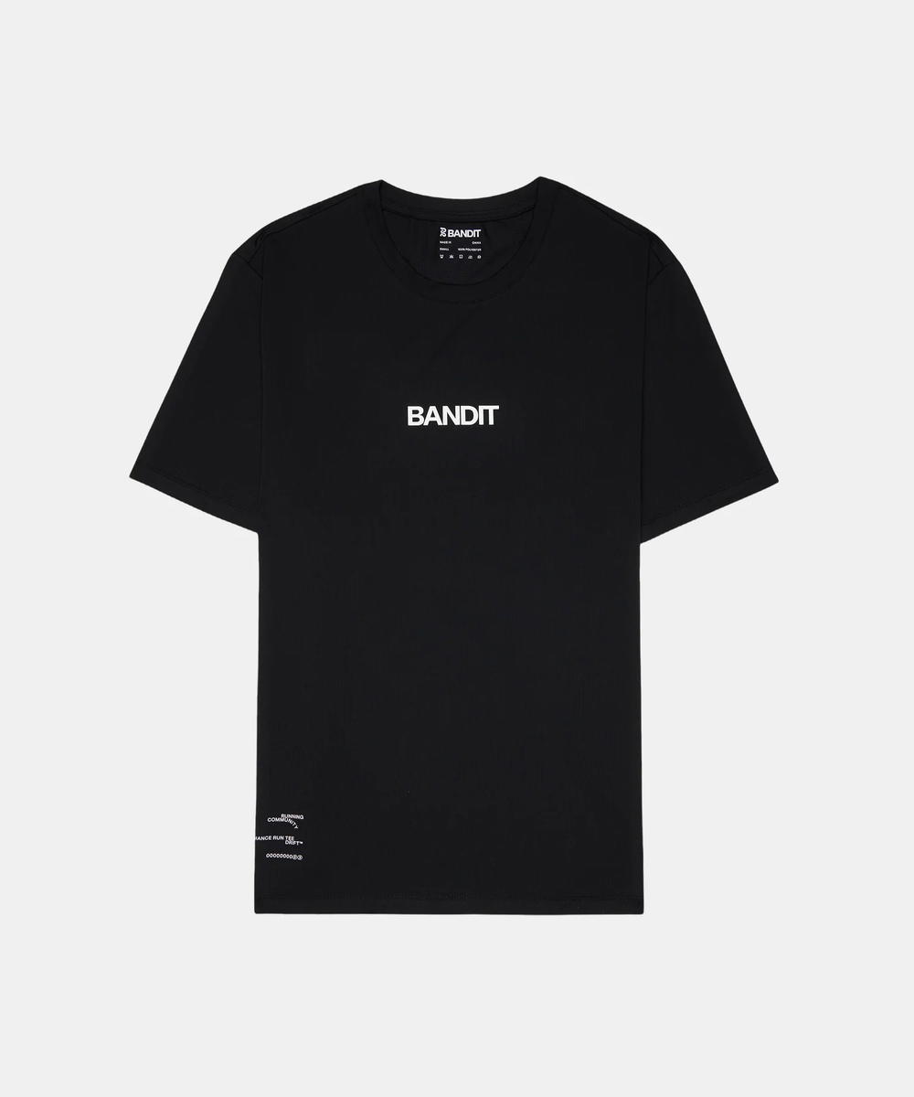 Bandit Running Bandit Running Drift Performance Training Tee Black