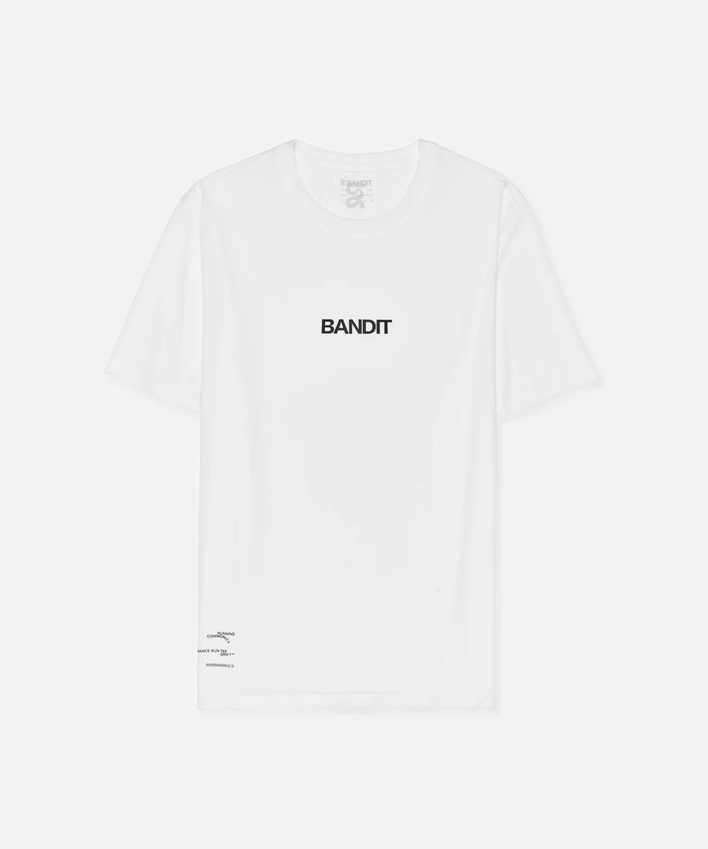 Bandit Running Bandit Running Drift Performance Training Tee White