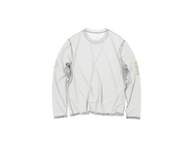 UVU UVU L/S Mesh Running Top Light Grey - view 2