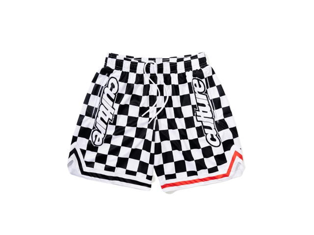 V.A.C. V.A.C. Culture Checkered Club Shorts Black-White-Red - view 1