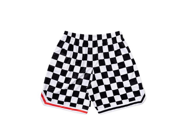 V.A.C. V.A.C. Culture Checkered Club Shorts Black-White-Red - view 2