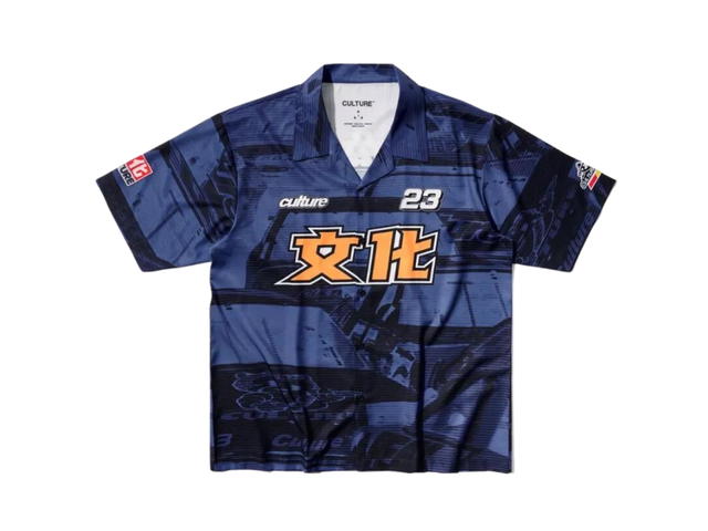 V.A.C. V.A.C. Culture Race To Survive Bowling Shirt Blue - view 1