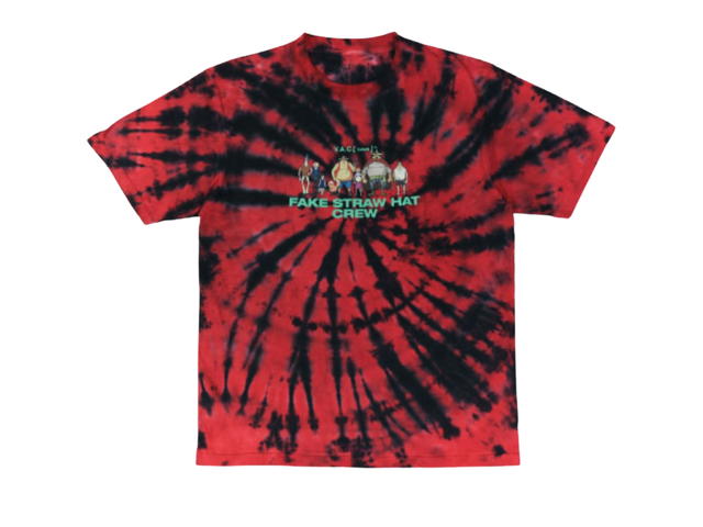 V.A.C. V.A.C. Culture x One Piece Tie dye Fake Straw Hat Crew T-Shirt - view 1