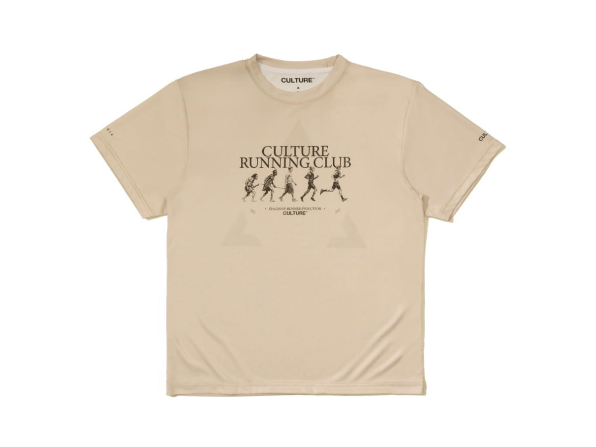 V.A.C. V.A.C. Culture Running Club Evolution in Motion Running Shirt Beige