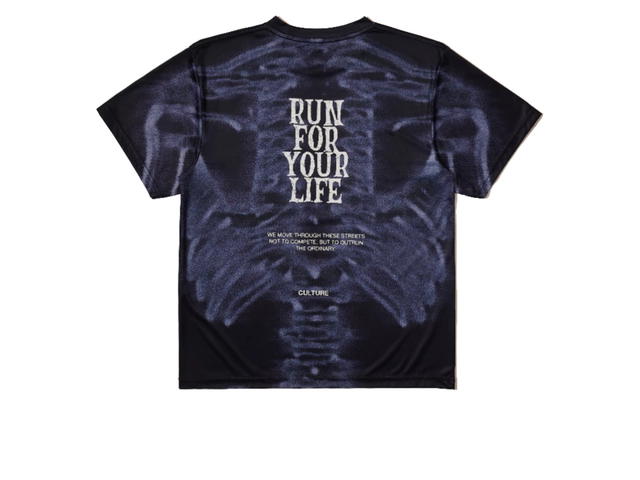 V.A.C. V.A.C. Culture Running Club Run for your life Running shirt Black - view 2