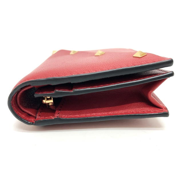 Valentino VALENTINO 5Ｗ2P0AE4VRF Rock studs Compact Wallet Folded wallet Leather Red - view 5