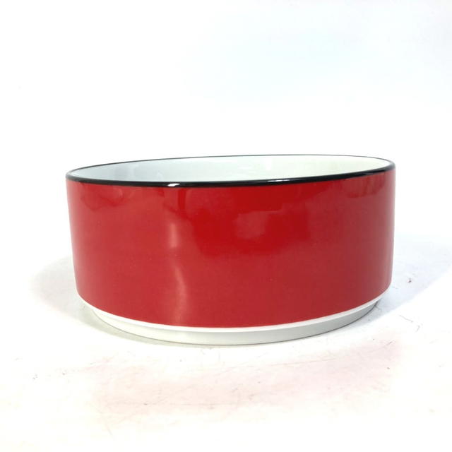 Valentino VALENTINO dog pet ROCKSTUD PET Food Bowl plate food plate White/Red Unused - view 3