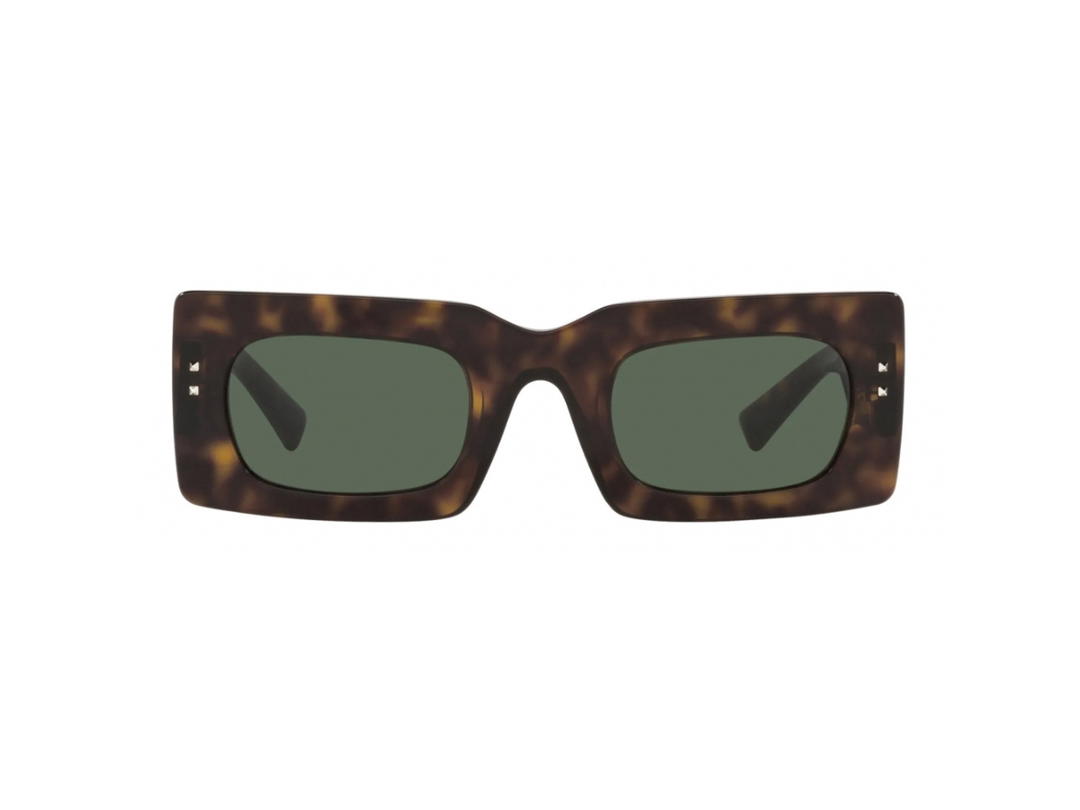 Valentino Valentino Eyewear In Acetate Frame With Green Lens Havana