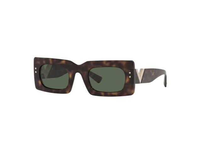 Valentino Valentino Eyewear In Acetate Frame With Green Lens Havana - view 2