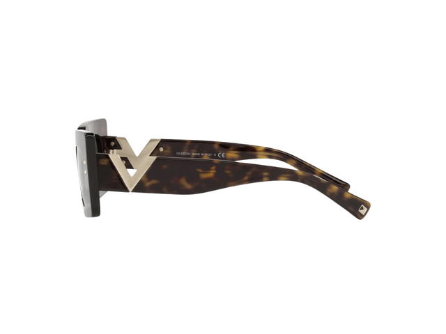 Valentino Valentino Eyewear In Acetate Frame With Green Lens Havana - view 3